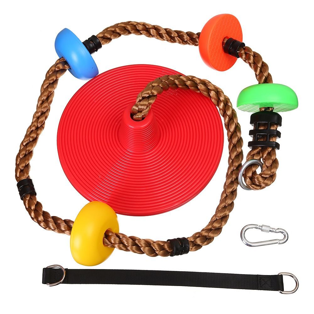 Climbing Rope Tree Swing With Climbing Rope And Platforms Disc Swing ...