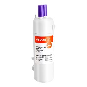 VEVOR Refrigerator Water Filter Replacement, Carbon Block Filtration for Clear Drinking Water, Certified to Reduce Chlorine, Taste & Odor, Lead (Default: Default)